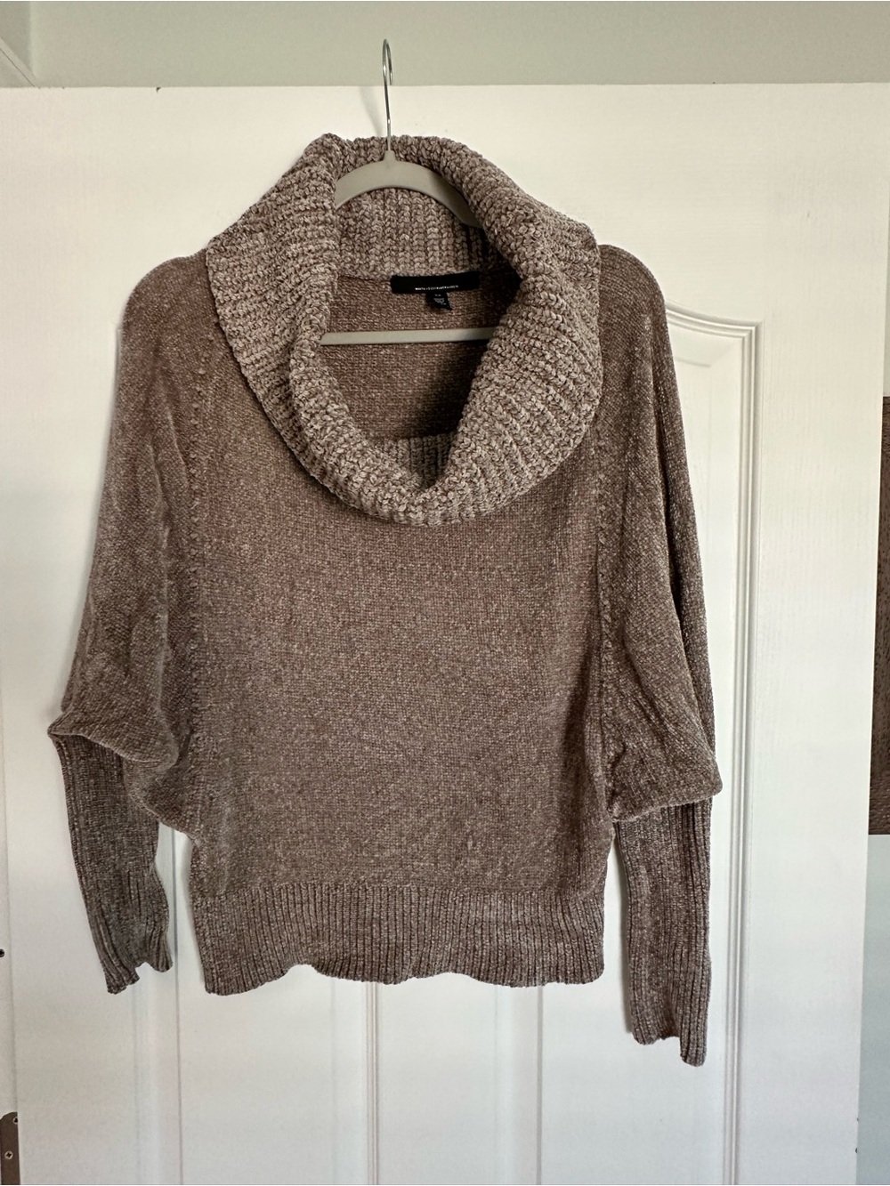 White House Black Market Chunky Cowl Neck Sweater - Taupe
